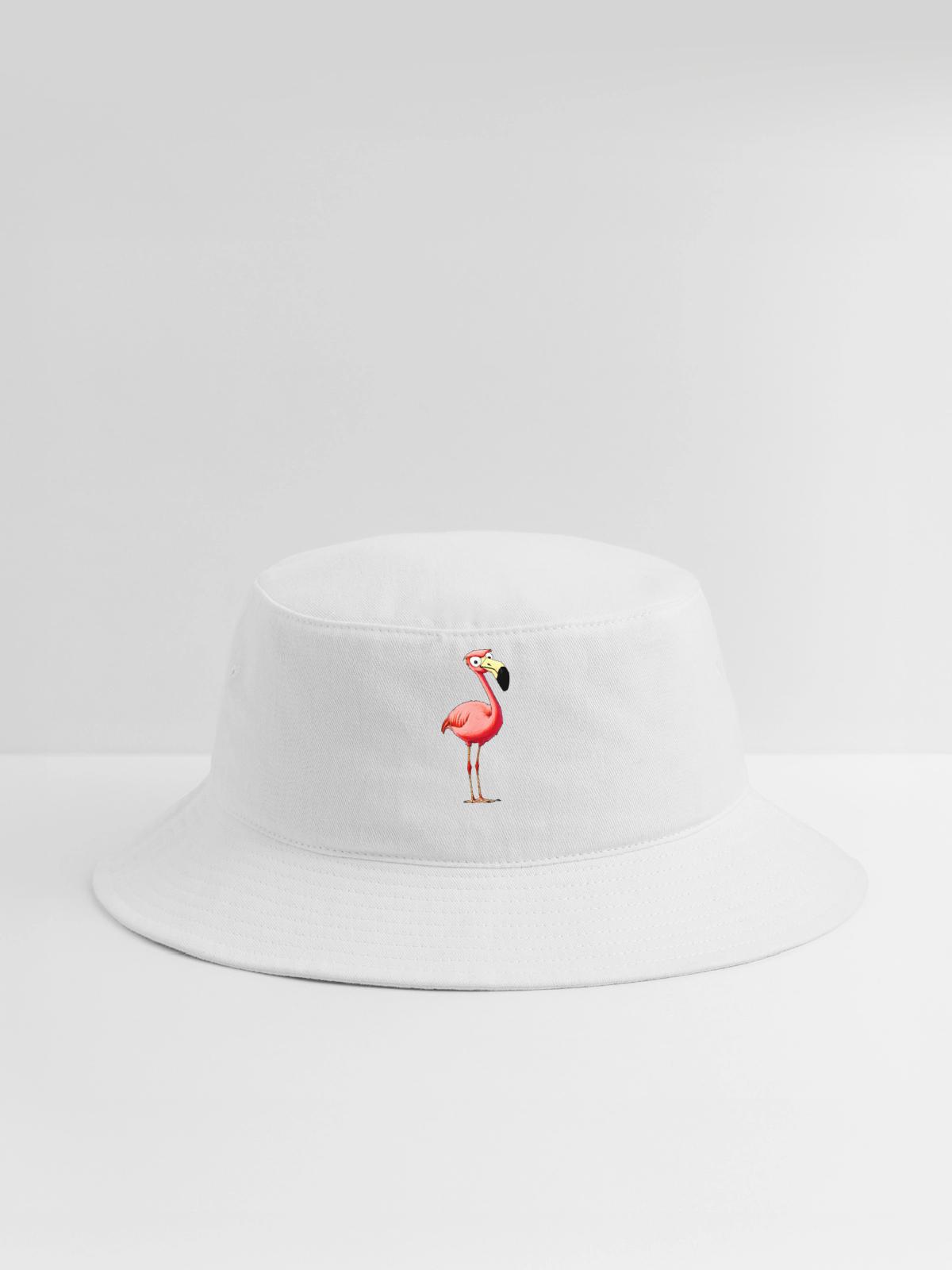 Flamingos Style - Bucket Hat - white - Front