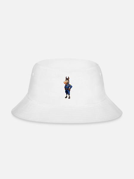 Police Donkey - Bucket Hat - white