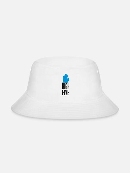 Michigan - High Five 2 - Bucket Hat - white