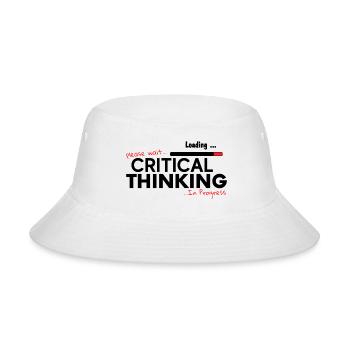 Critical Thinking in Progress 1 - Bucket Hat - white - Front
