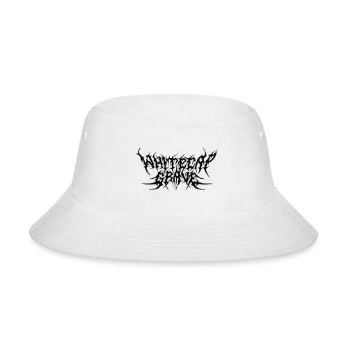 Whitecap Grave Buttons BLACK LOGO - Bucket Hat