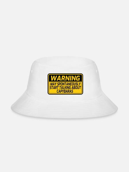 Capybara Lovers Carpincho Funny Capybara - Bucket Hat - white