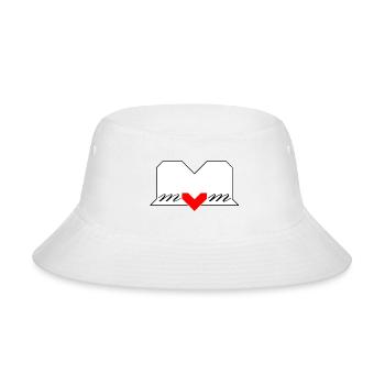 MOM pregnancy mother birth heart love best mom - Bucket Hat - white - Front