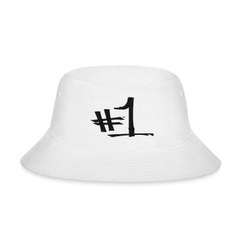 Number 1 Grunge - Bucket Hat - white - Front
