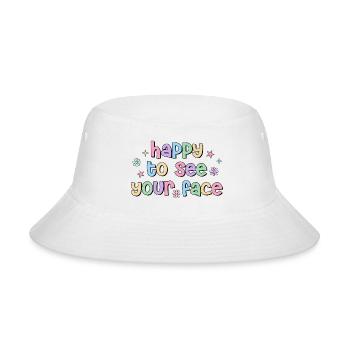 Teacher Team Happy To See Your Face Back To School - Bucket Hat - white - Front