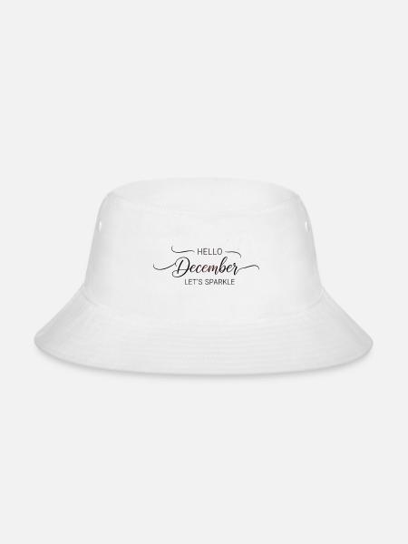 Hello December Sparkle - Bucket Hat - white