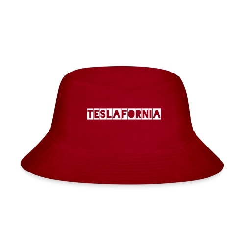 Teslafornia Blackout WHT - Bucket Hat