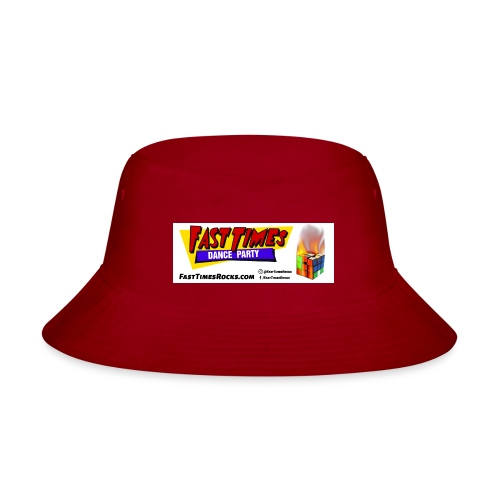 Fast Times Logo with Burning Cube - Bucket Hat