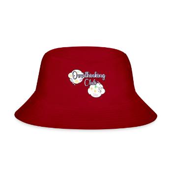 Overthinking Club | Lustige Mental Health Quote - Bucket Hat - red - Front