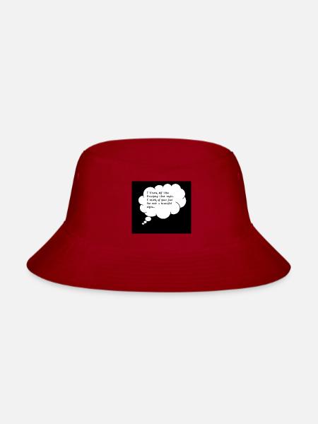Thinking_of_You_thought_Bubble_4000x3537 - Bucket Hat - red