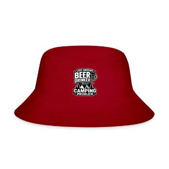 Just Another Beer Drinker with a Camping Problem - Bucket Hat - red - Front