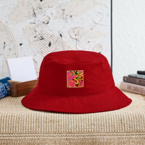 Vibrant RadiantLeaf Dreams Pattern - Bucket Hat