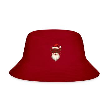 Merry Christmas Santa Face Design. - Bucket Hat - red - Front