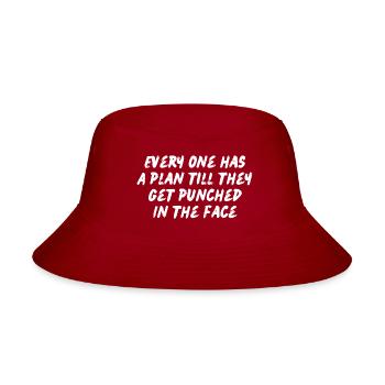Every one has a plan - Bucket Hat - red - Front