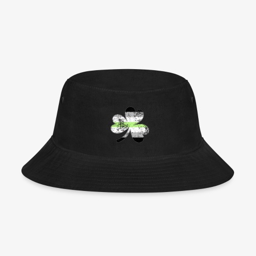Agender Shamrock Pride Flag - Bucket Hat