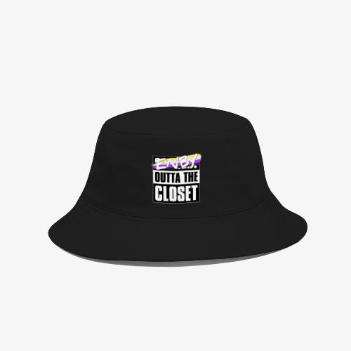 Enby Outta the Closet - Nonbinary Pride - Bucket Hat