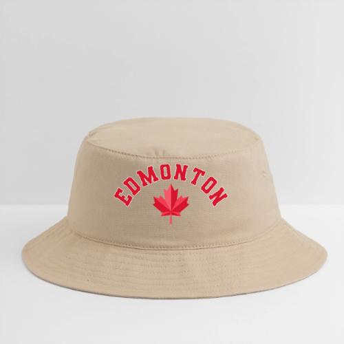 Edmonton with maple leaf - Bucket Hat