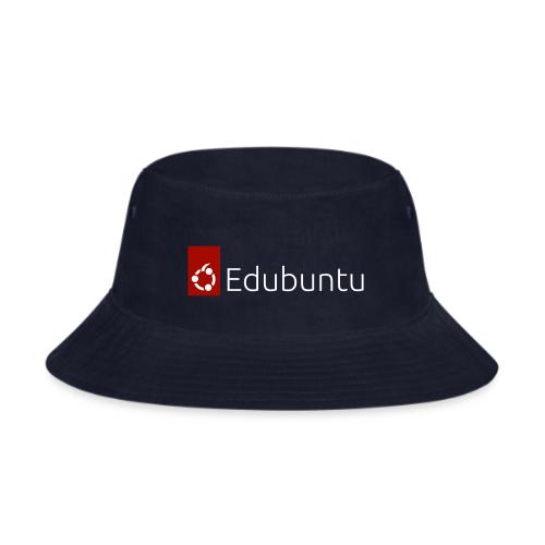 Edubuntu Logo 2023 - White - Bucket Hat