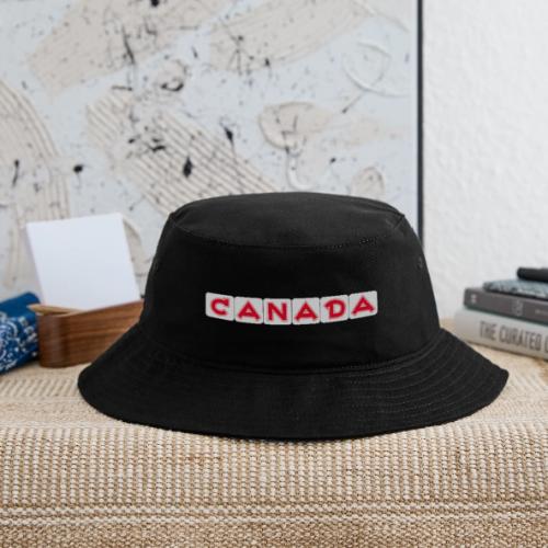 Canada, red letters on white background - Bucket Hat