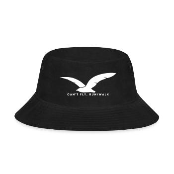 Can-t_Fly-_Run_Walk - Bucket Hat - black - Front