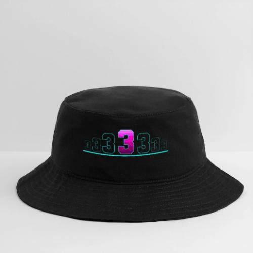 Number 3 in Magenta: Varsity Font - Bucket Hat