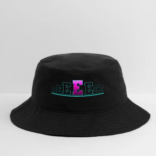 Letter E – Capital Varsity Alphabet Monogram - Bucket Hat