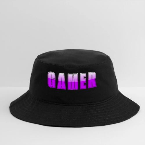 Gamer Purple Glossy Collegiate Design - Bucket Hat