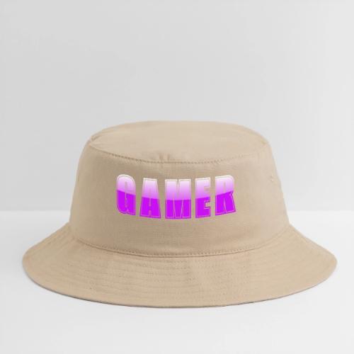 Gamer Purple Glossy Collegiate Design - Bucket Hat