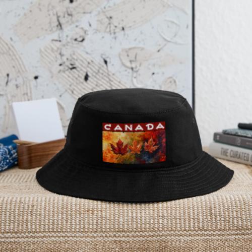 Painted Canada Leaves - Bucket Hat