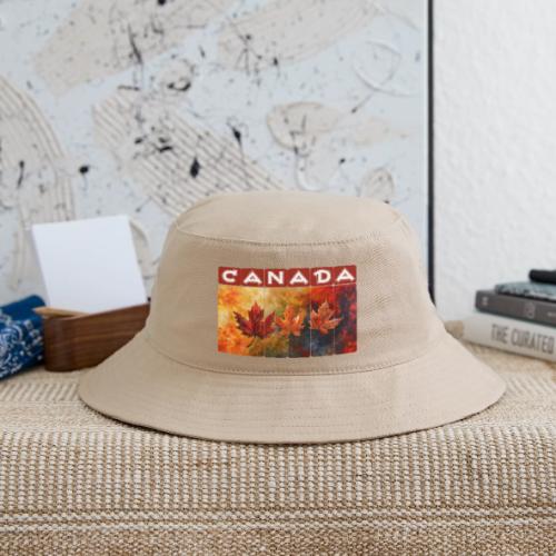 Painted Canada Leaves - Bucket Hat