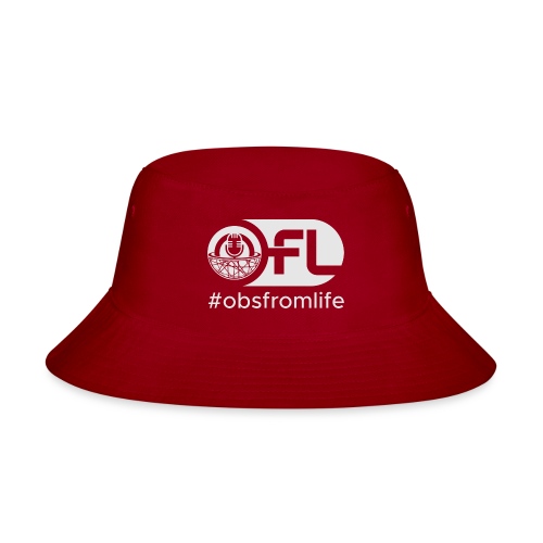 Observations from Life Logo with Hashtag - Bucket Hat