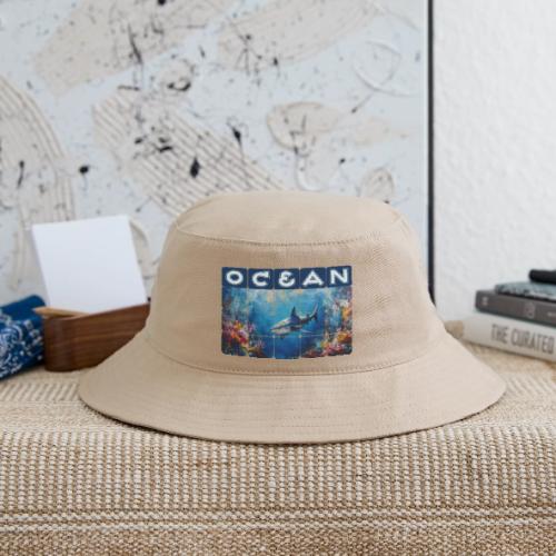 Ocean: Synthwave Shark - Bucket Hat