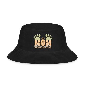 Tiny Kicks, Big Feelings – A Mother's Bond - Bucket Hat - black - Front