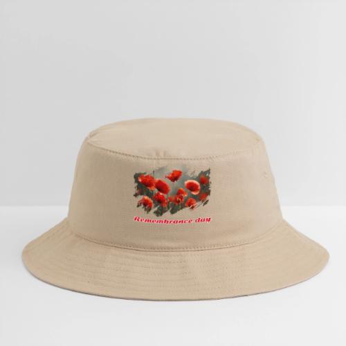 Remembrance Day with poppies - Bucket Hat