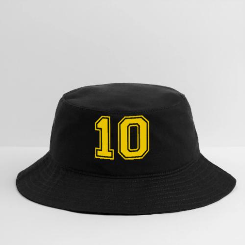 Number 10 in a classic athletic collegiate font - Bucket Hat