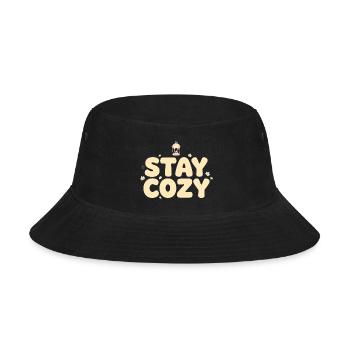 Stay Cozy Lantern Autumn - Bucket Hat - black - Front
