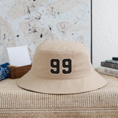 Varsity Number 99 Athletic Font - Bucket Hat