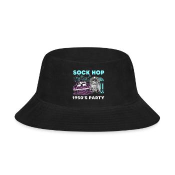 Music Dance Sock Hop - Bucket Hat - black - Front