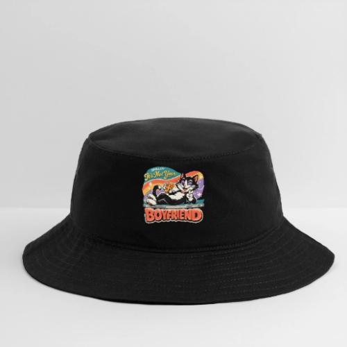 Sassy Cat Pride Pizza Retro Comic - Bucket Hat