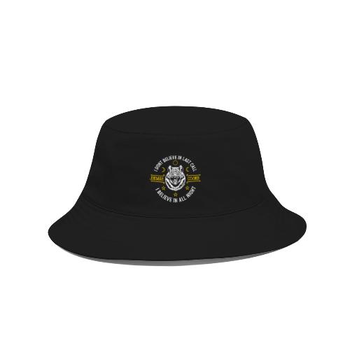 All Night White and Gold - Bucket Hat