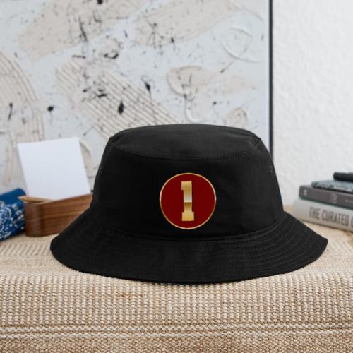 Number 1 in Gold Varsity Font - Bucket Hat
