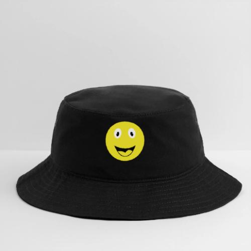 Yellow Happy Face Print - Bucket Hat