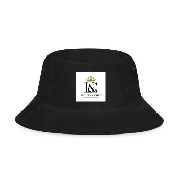 Lux Crown Logo: Luxury & Chic - Bucket Hat - black - Front