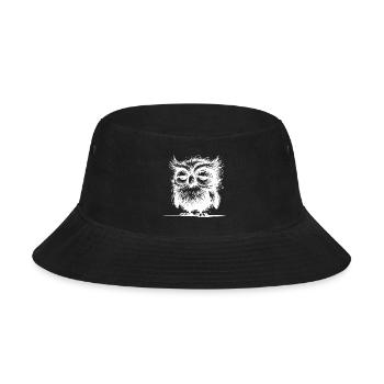 Owl I'm Not Grumpy, Just Sleepy - Bucket Hat - black - Front