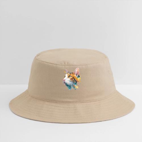 Cat: Feline Ink Burst - Bucket Hat