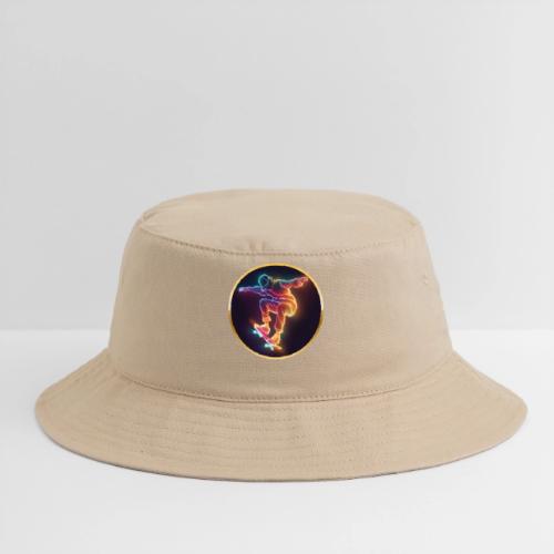 Skateboarding: Midnight Neon Skater - Bucket Hat