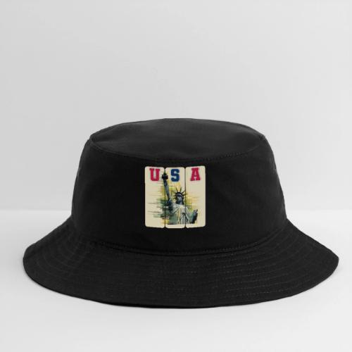 Art illustration of the Statue of Liberty - Bucket Hat