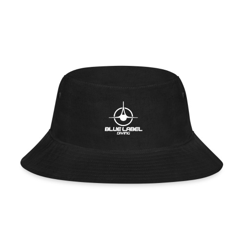 BLD logo with text white - Bucket Hat