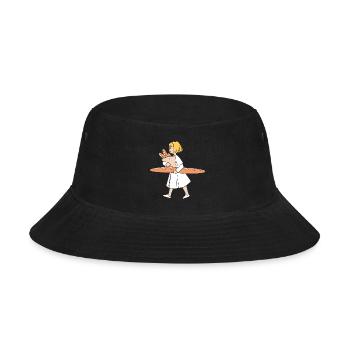 French Bread Baguette Bread - Bucket Hat - black - Front