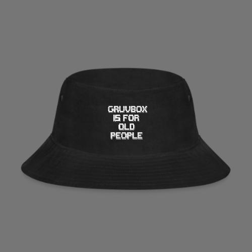 Gruvbox Old People ASCII - Bucket Hat
